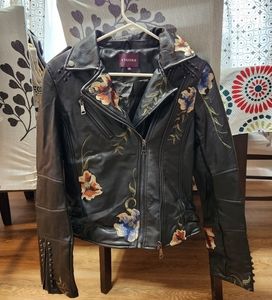 Floral embroidered jacket